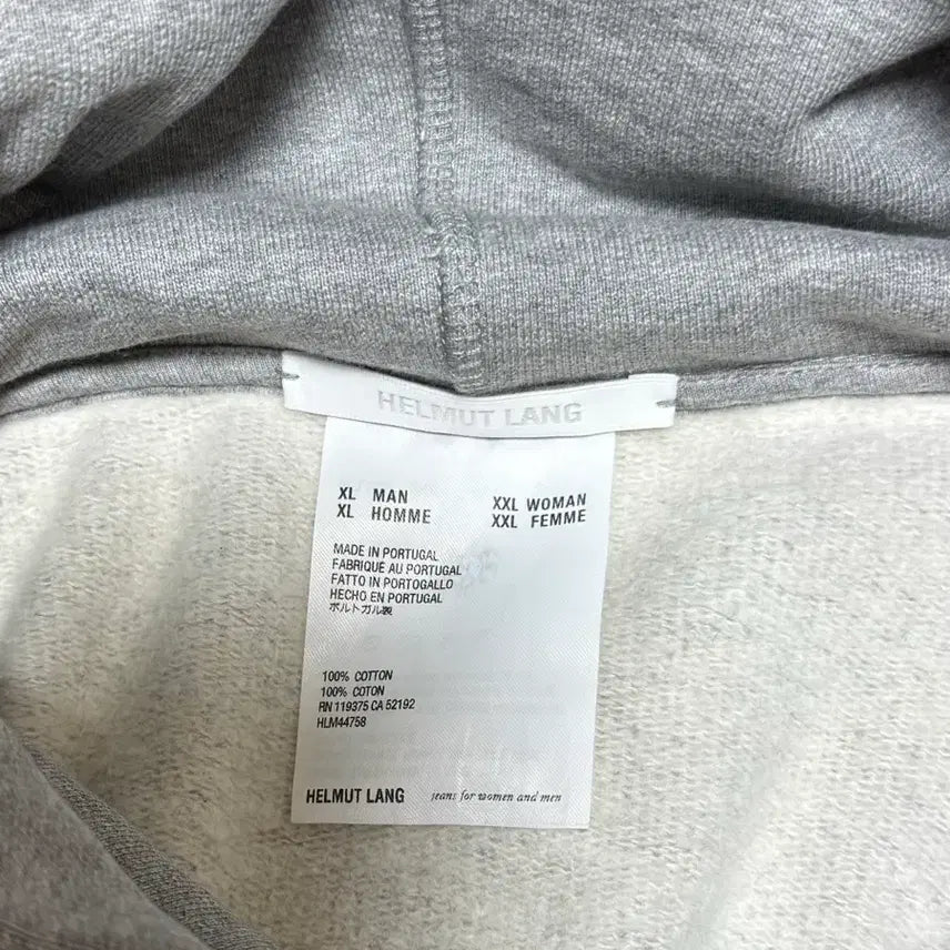 [BUNJANG] Helmut Lang Paint Splatter Hoodie Gray / (미사용정품) 헬무트 랭 페인트 스플래터 후드티 그레이