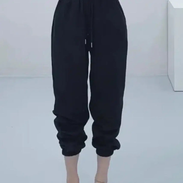 [BUNJANG] Black Jogger Training Pants / 검정색 조거 트레이닝  바지 팬츠
