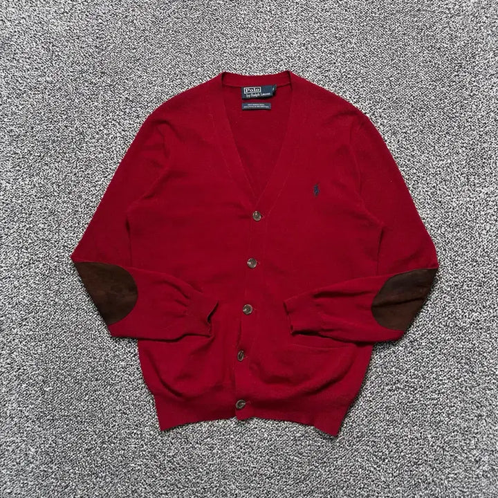 [SOLD OUT] Name : 폴로 랄프로렌 시그니처로고 엘보우패치 가디건 :)