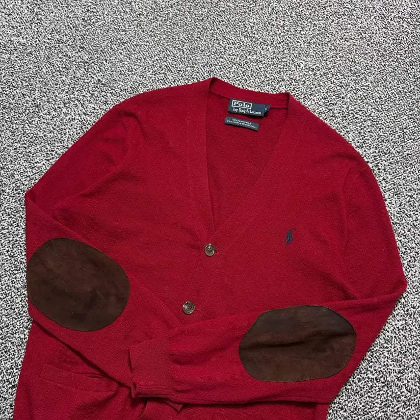 [SOLD OUT] Name : 폴로 랄프로렌 시그니처로고 엘보우패치 가디건 :)
