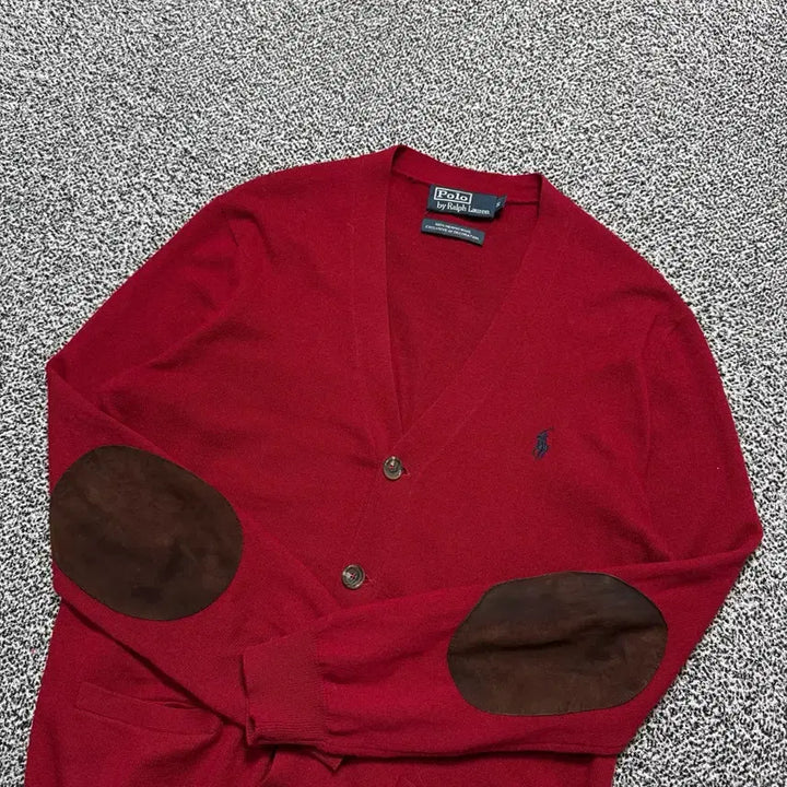 [SOLD OUT] Name : 폴로 랄프로렌 시그니처로고 엘보우패치 가디건 :)
