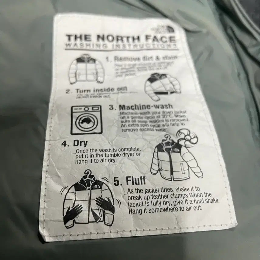 [BUNJANG] North Face Novelty Nuptse Down Jacket Avocado / [XXL] 노스페이스 화이트 라벨 노벨티 눕시 다운 자켓 아보카도