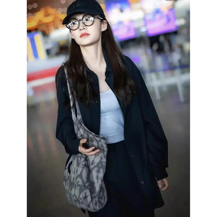 [BUNJANG] Alo Yoga Iconic Shopper Tote Bag Gray Tie-Dye / (새상품)알로 요가 아이코닉 쇼퍼 토트 백 그레이 타이다이