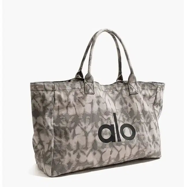 [BUNJANG] Alo Yoga Iconic Shopper Tote Bag Gray Tie-Dye / (새상품)알로 요가 아이코닉 쇼퍼 토트 백 그레이 타이다이