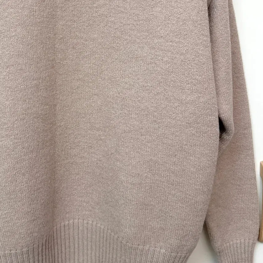 [BUNJANG] Ami Virgin Wool Big Heart Knit Beige L / 아미 버진울 빅하트 니트 베이지 L