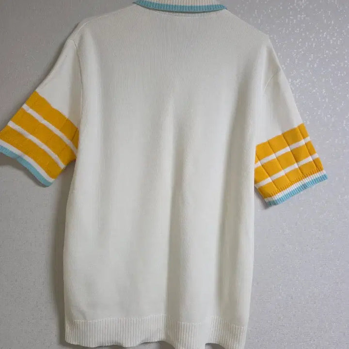[BUNJANG] Lacoste White Knit Polo Shirt / 라코스테 화이트 반팔 니트 폴로티