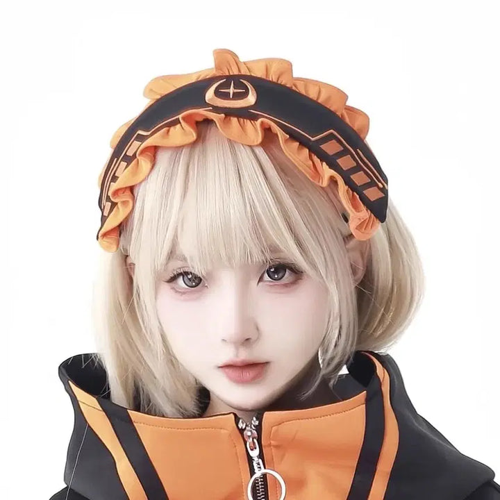 [BUNJANG] Cyberpunk Cosplay Costume Set / 서브컬처 사이버펑크 코스프레 의상+장갑+레그워머 세트(2컬러)