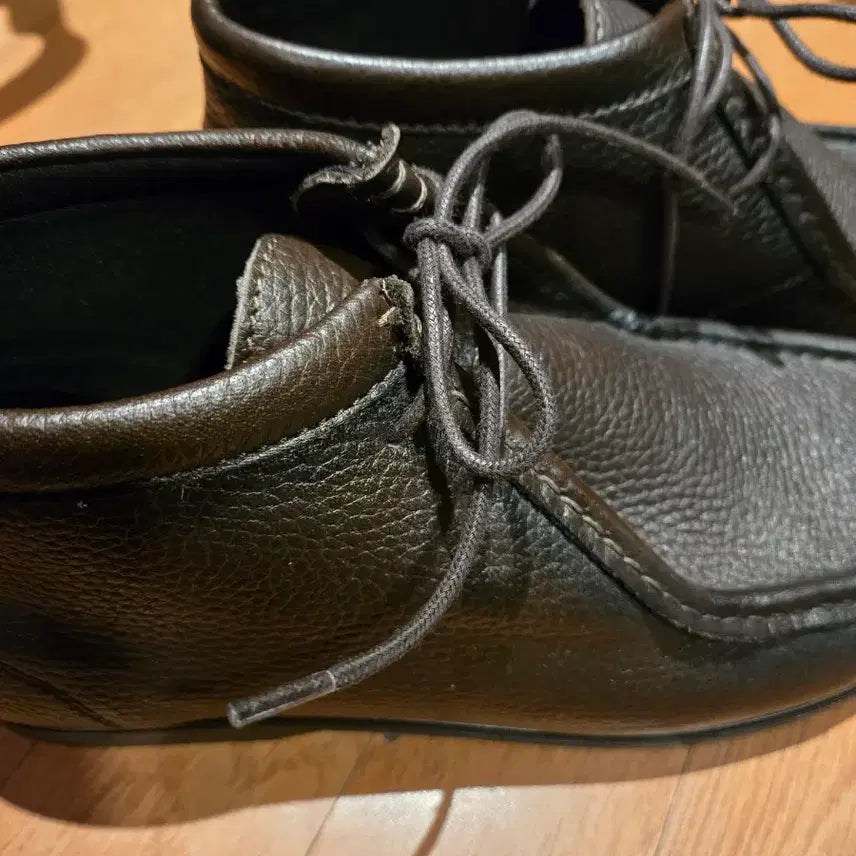 [BUNJANG] Zara Leather Moccasin Boots - Black / 가죽 모카신 남성 부츠 블랙