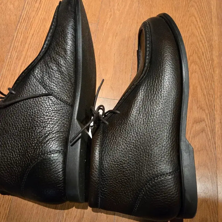 [BUNJANG] Zara Leather Moccasin Boots - Black / 가죽 모카신 남성 부츠 블랙
