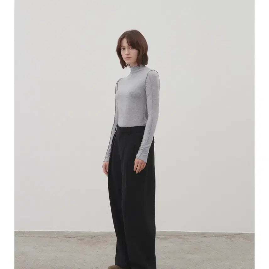 [BUNJANG] W Y Wool Slacks - Black / 와이 이 wool slacks _Black