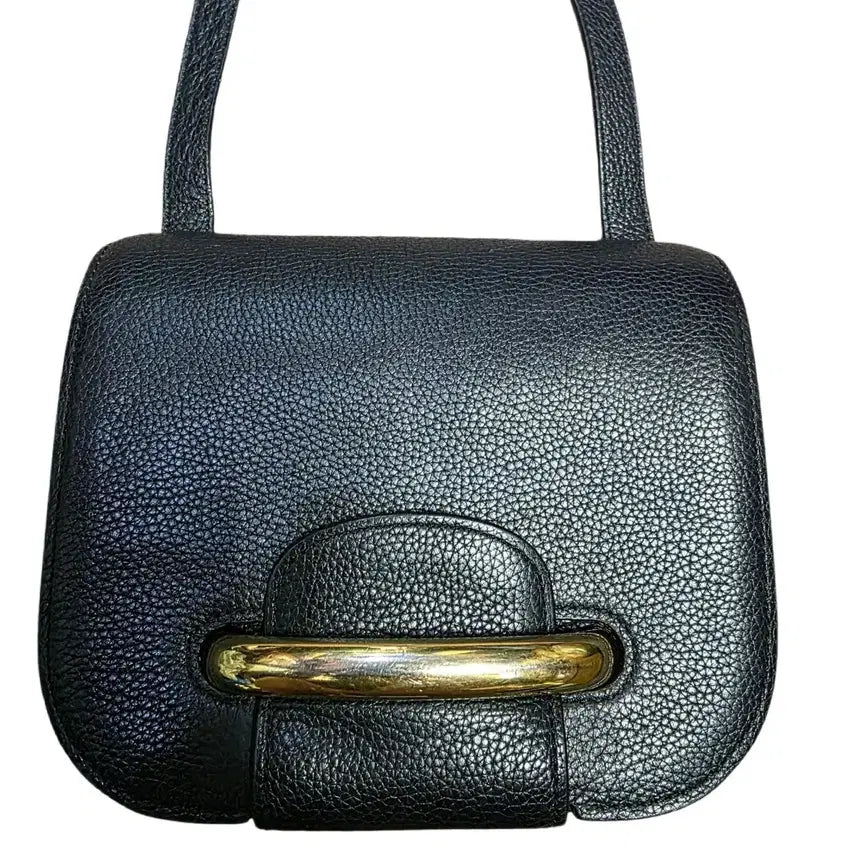 [BUNJANG] Mulberry Selwood Black Leather Handbag / 멀버리 블랙 레더 금장 핸드백 셀우드백