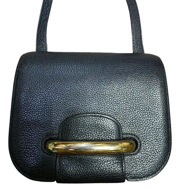 [BUNJANG] Mulberry Selwood Black Leather Handbag / 멀버리 블랙 레더 금장 핸드백 셀우드백