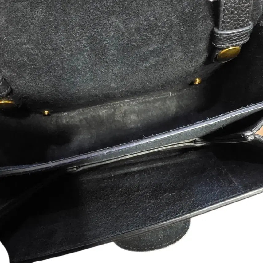 [BUNJANG] Mulberry Selwood Black Leather Handbag / 멀버리 블랙 레더 금장 핸드백 셀우드백