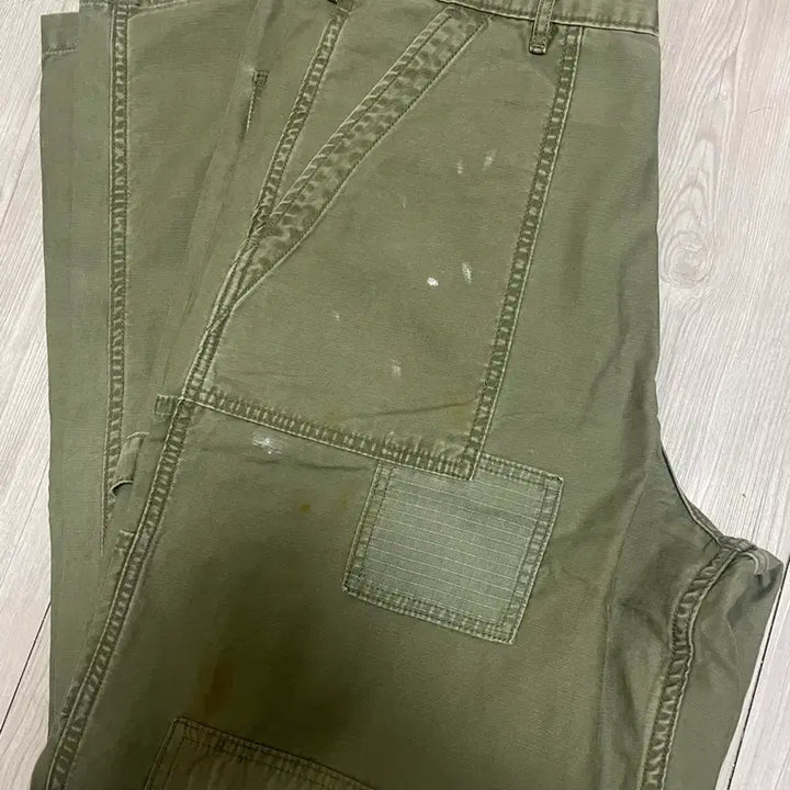 [BUNJANG] Military Patchwork Painting Pants L Size / 밀리터리 페인팅 패치워크 팬츠 L사이즈