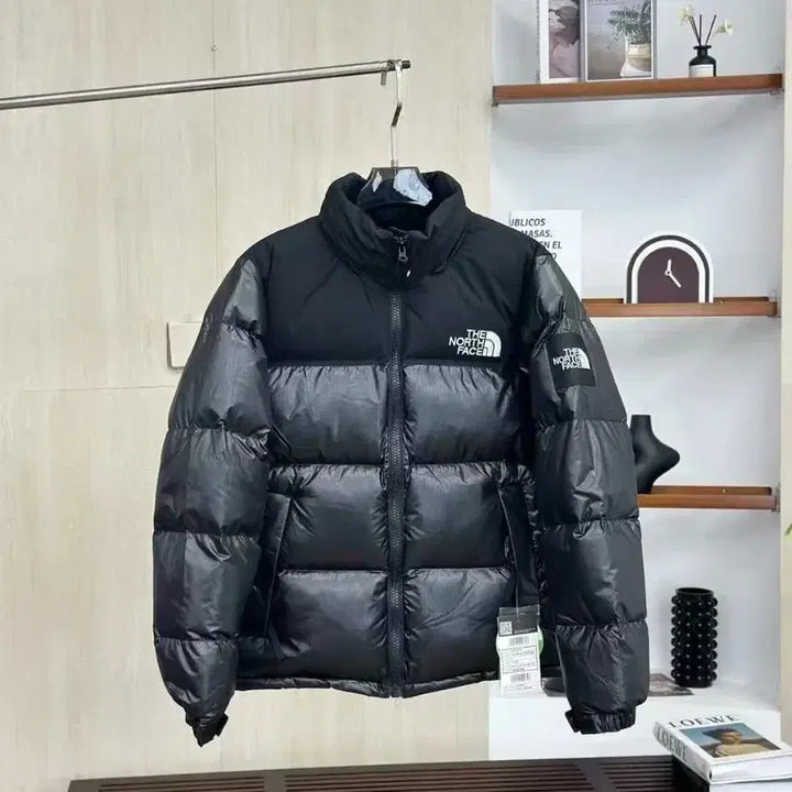 [BUNJANG] 1996 North Face Big Check Padded Jacket Black / 북면 1996 한국판 빅체크 완장 패딩 블랙