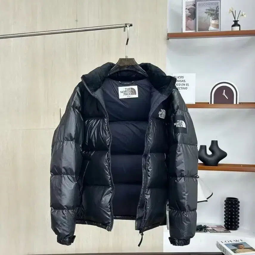 [BUNJANG] 1996 North Face Big Check Padded Jacket Black / 북면 1996 한국판 빅체크 완장 패딩 블랙