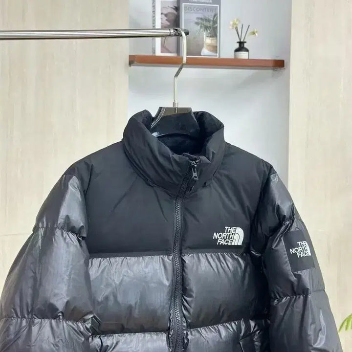 [BUNJANG] 1996 North Face Big Check Padded Jacket Black / 북면 1996 한국판 빅체크 완장 패딩 블랙
