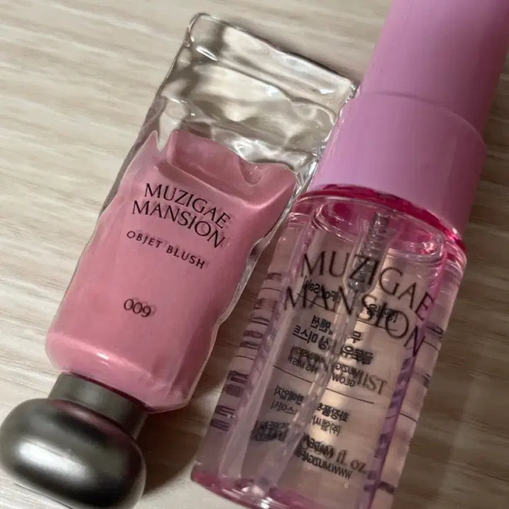 [BUNJANG] Muzigae Mansion 009 Bunny Blush and Fixing Mist Set / 새상품)무지개맨션 오브제 블러쉬 블러셔 009 버니 픽싱미스트
