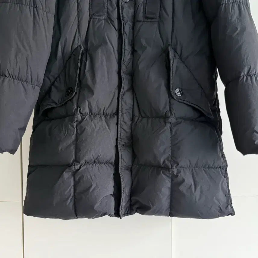 [BUNJANG] Stone Island Long Padded Jacket / 스톤아일랜드 블랙 롱 패딩 M
