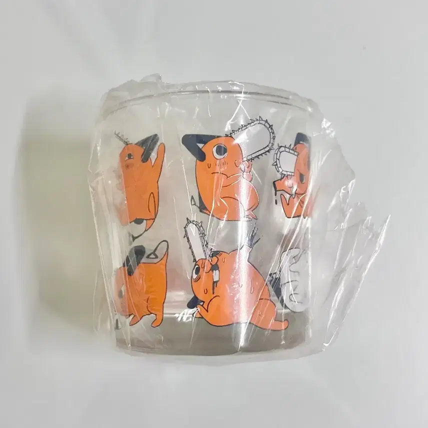 [BUNJANG] Chainsaw Man Pochita Glass Cup / 체인소맨 포치타 유리컵 글라스 미사용 레제 덴파키 스에 가챠