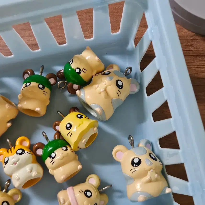 [BUNJANG] Hamster Mini Figure Keychain Pencil Sharpener / 고전 햄토리 미니 키링 피규어 연필깍지
