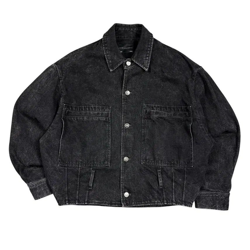 [BUNJANG] Maison Mineed Black Denim Jacket / 메종 미네드 블랙컬러 데님 자켓