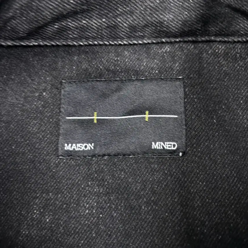 [BUNJANG] Maison Mineed Black Denim Jacket / 메종 미네드 블랙컬러 데님 자켓