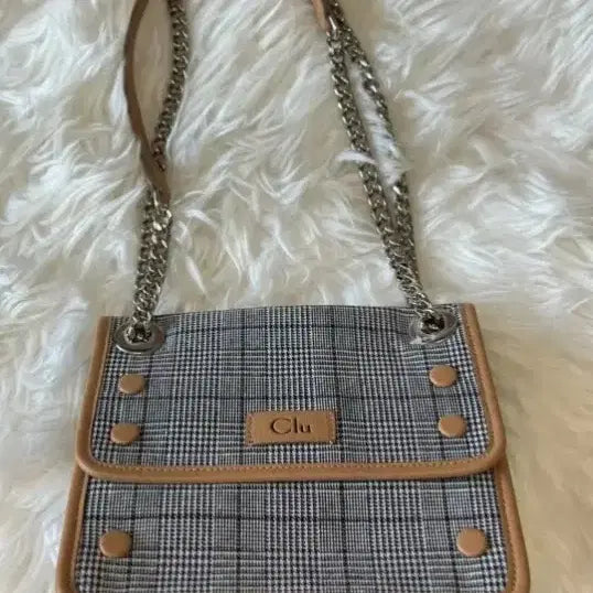 [BUNJANG] Clu Check Chain Bag / clu  체크 체인백
