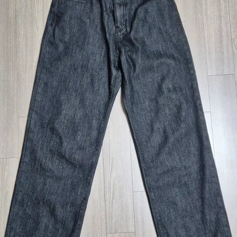 [BUNJANG] 8 Seconds Black Denim Wide Pants / (새상품) 에잇세컨즈 블랙 데님 와이드 팬츠