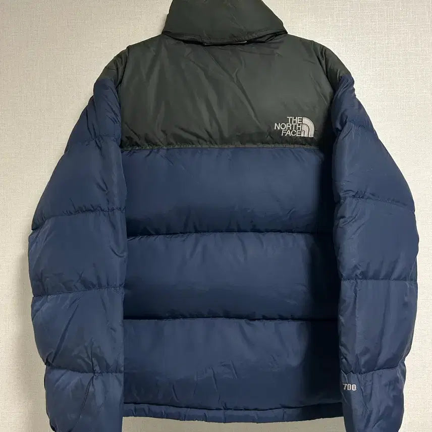 [BUNJANG] The North Face Nuptse 700 Goose Down Padded Jacket Navy Gray / 노스페이스 구스다운 눕시 패딩 700 네이비 그레이 100 L