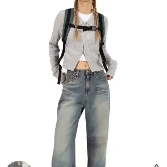 [BUNJANG] Rit Kim Tween Cat Wide Jeans / 릿킴 tween cat wide jeans (도매택 OOTJ)