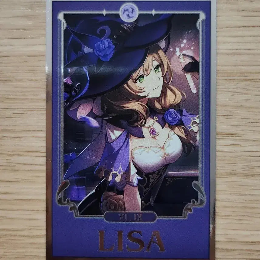 [BUNJANG] Hoyoverse Genshin Impact Lisa Fortune Card 2025 / 호요랜드 원신 점괘 2025 리사 점괘 카드 LISA