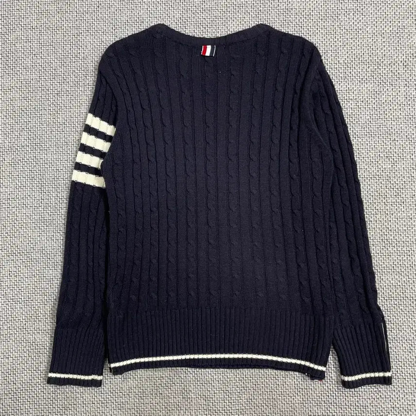 [BUNJANG] Thom Browne Navy Cable Knit Sweater / 톰브라운 네이비 케이블 니트 스웨터