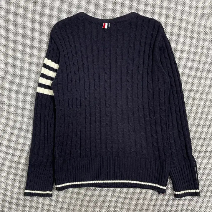 [BUNJANG] Thom Browne Navy Cable Knit Sweater / 톰브라운 네이비 케이블 니트 스웨터