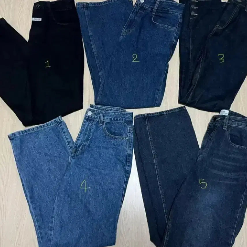 [BUNJANG] Marithe W High Denim Pants Black / 마리떼 W 하이 데님팬츠 블랙