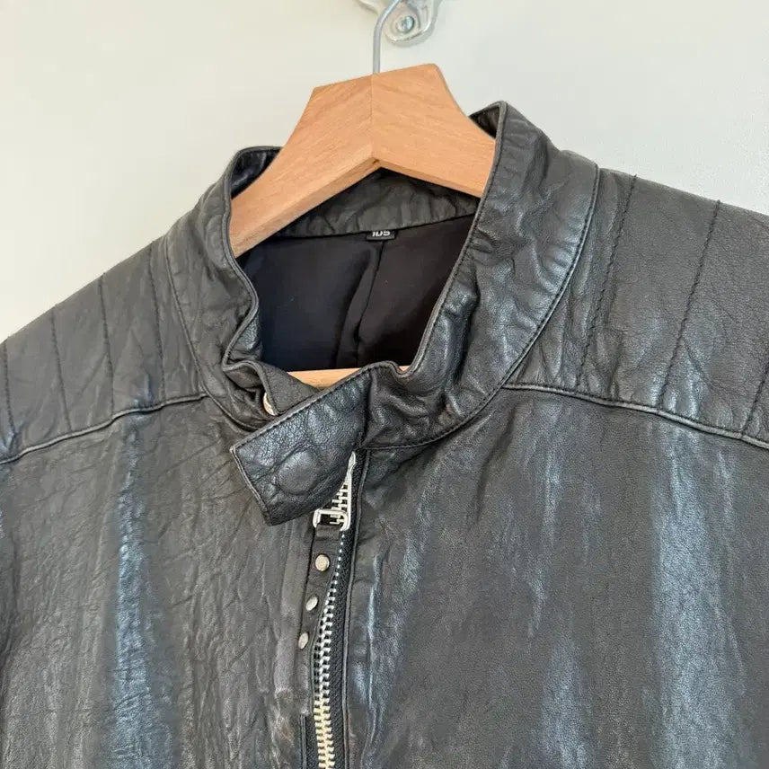 [BUNJANG] Pre-owned Lambskin Leather Jacket / Pre owned 램스킨 레더자켓