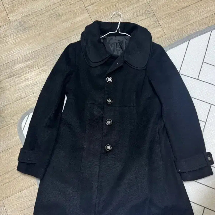 [BUNJANG] Black Wool Coat - Women's / 블랙 모직 코트 여성용