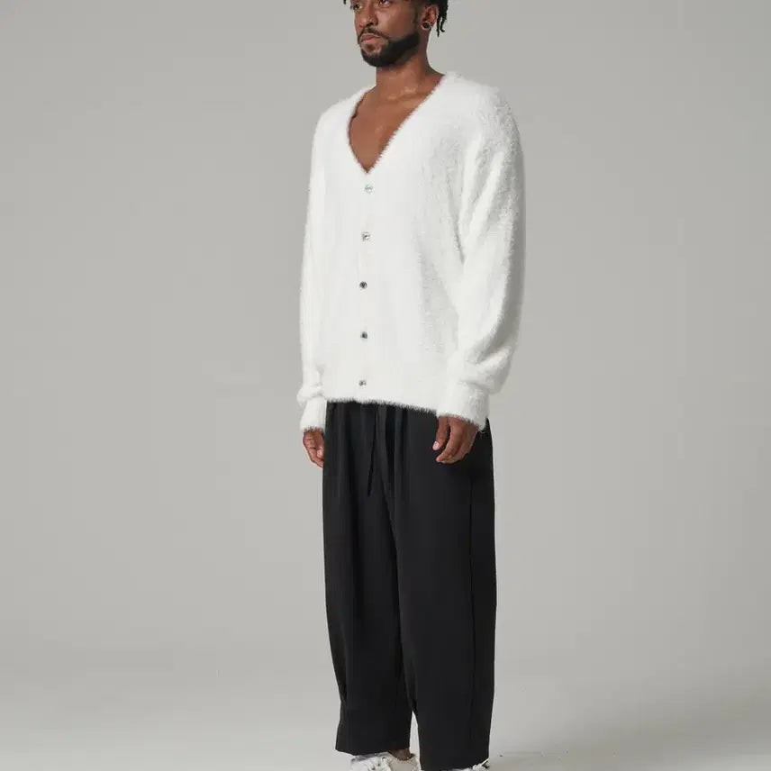 [BUNJANG] TENER Basic Fur Mohair Cardigan / 테네르(TENER) 베이직 퍼 모헤어 가디건