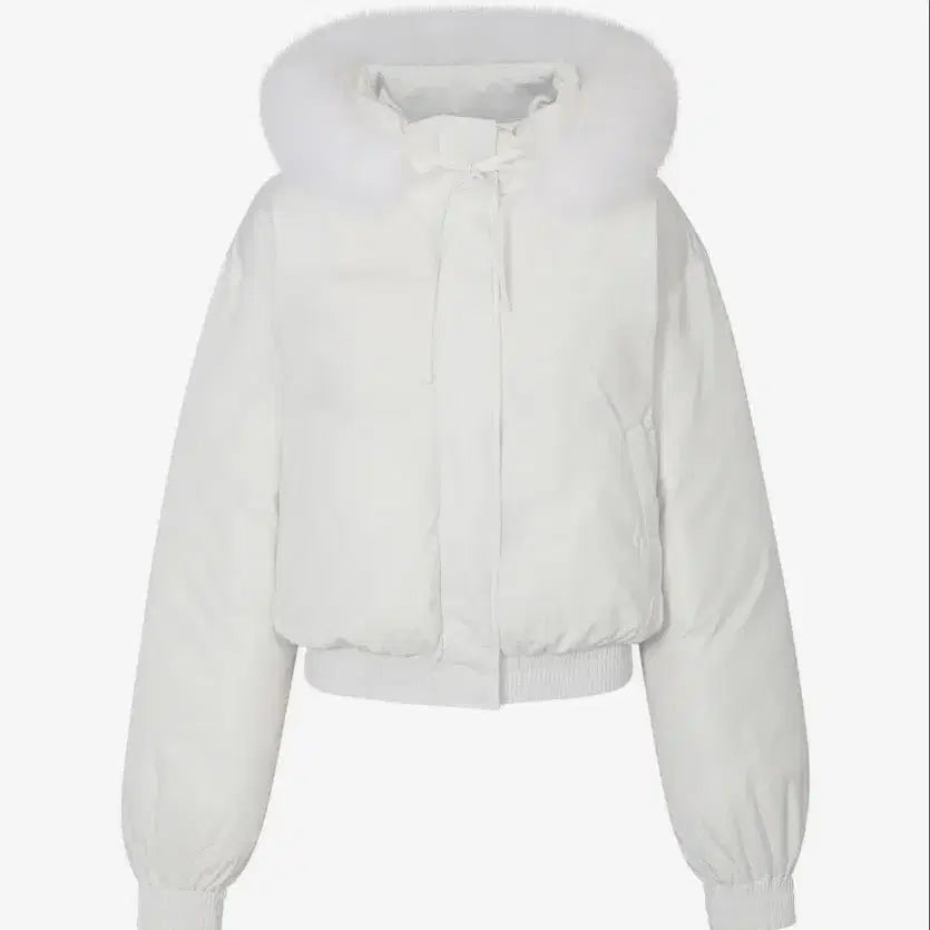 [BUNJANG] Pain or Pleasure FOX FUR Down Jacket - White / 페인오어플레져 패딩 FOX FUR DOWN JACKET white