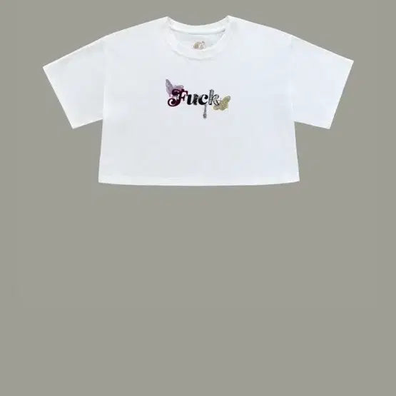 [BUNJANG] 145office Fuck Cropped T-shirt / 145office fuck cropped T
