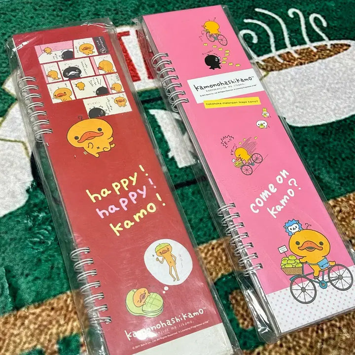 [BUNJANG] San-X Kamonohashi Kamo Notebook / 고전문구 산엑스 카모노하시카모 긴 수첩 노트