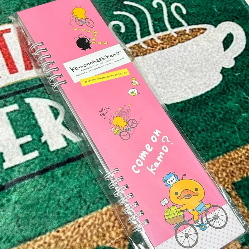 [BUNJANG] San-X Kamonohashi Kamo Notebook / 고전문구 산엑스 카모노하시카모 긴 수첩 노트