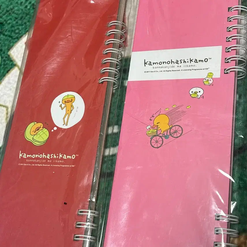 [BUNJANG] San-X Kamonohashi Kamo Notebook / 고전문구 산엑스 카모노하시카모 긴 수첩 노트