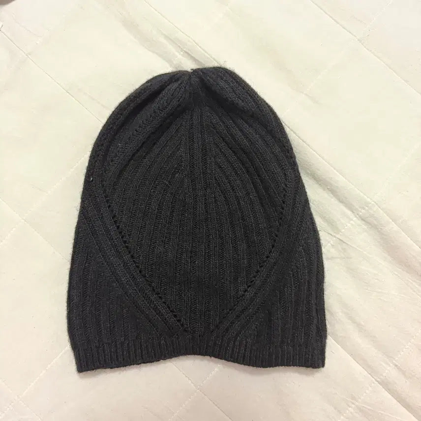 [BUNJANG] Lauren Ralph Lauren Black Beanie / 로렌 랄프로렌 폴로 여성 검정 비니