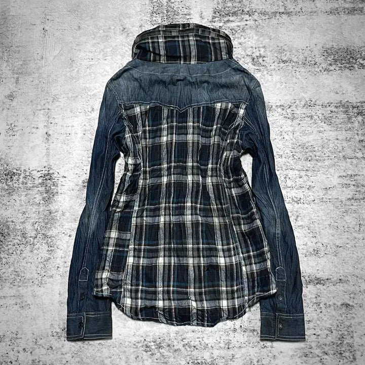 [BUNJANG] 00s Wrinkled Denim Shirt / (in the attic) 00s wrinkled denim shirt
