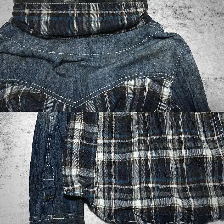[BUNJANG] 00s Wrinkled Denim Shirt / (in the attic) 00s wrinkled denim shirt