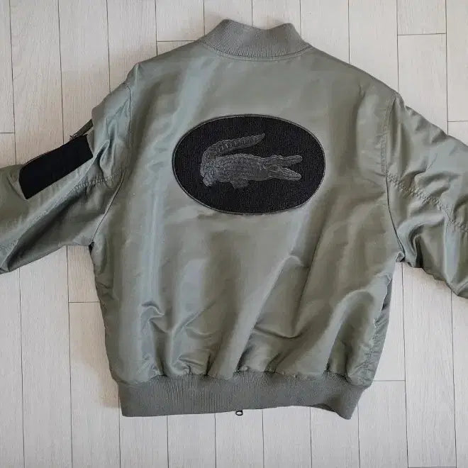 [BUNJANG] Lacoste Live Oversized Bomber Jacket L / [무료배송]라코스테 라이브 오버사이즈 항공 자켓 L