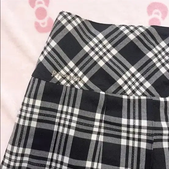 [BUNJANG] Pom Ponette Gyaaru Check Skirt / POM PONETTE 오네 갸루 체크 스커트