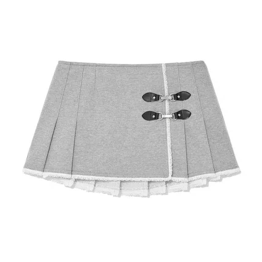 [BUNJANG] Glowny Ciao Buckle Mini Skirt - M Size / (새상품) 글로니 ciao 버클 미니 스커트 M