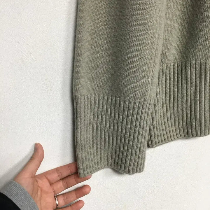 [BUNJANG] Facade Pattern Cashmere Wool Knit Sweater / 파사드패턴 캐시미어 울 니트